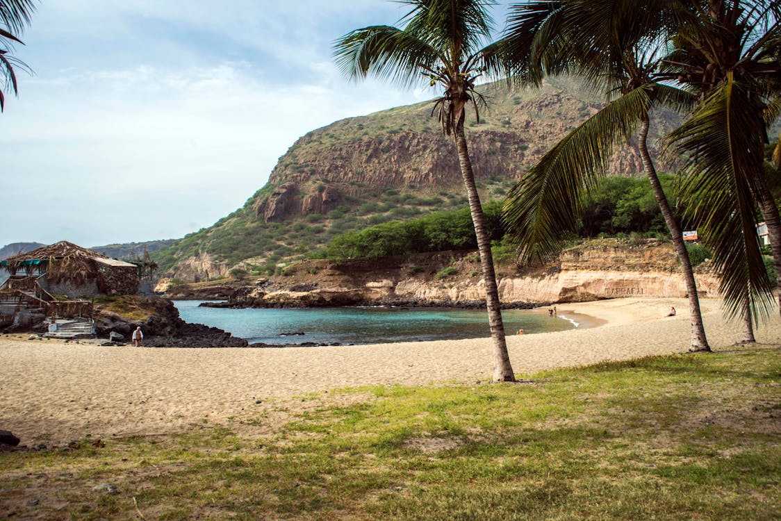 Ilha cabo verde com areia